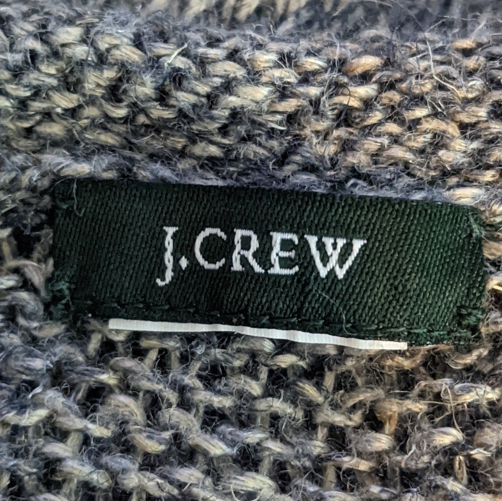 J Crew Variegated Wool Blend Short Sleeve Knit Sweater Sz M - Picture 8 of 8